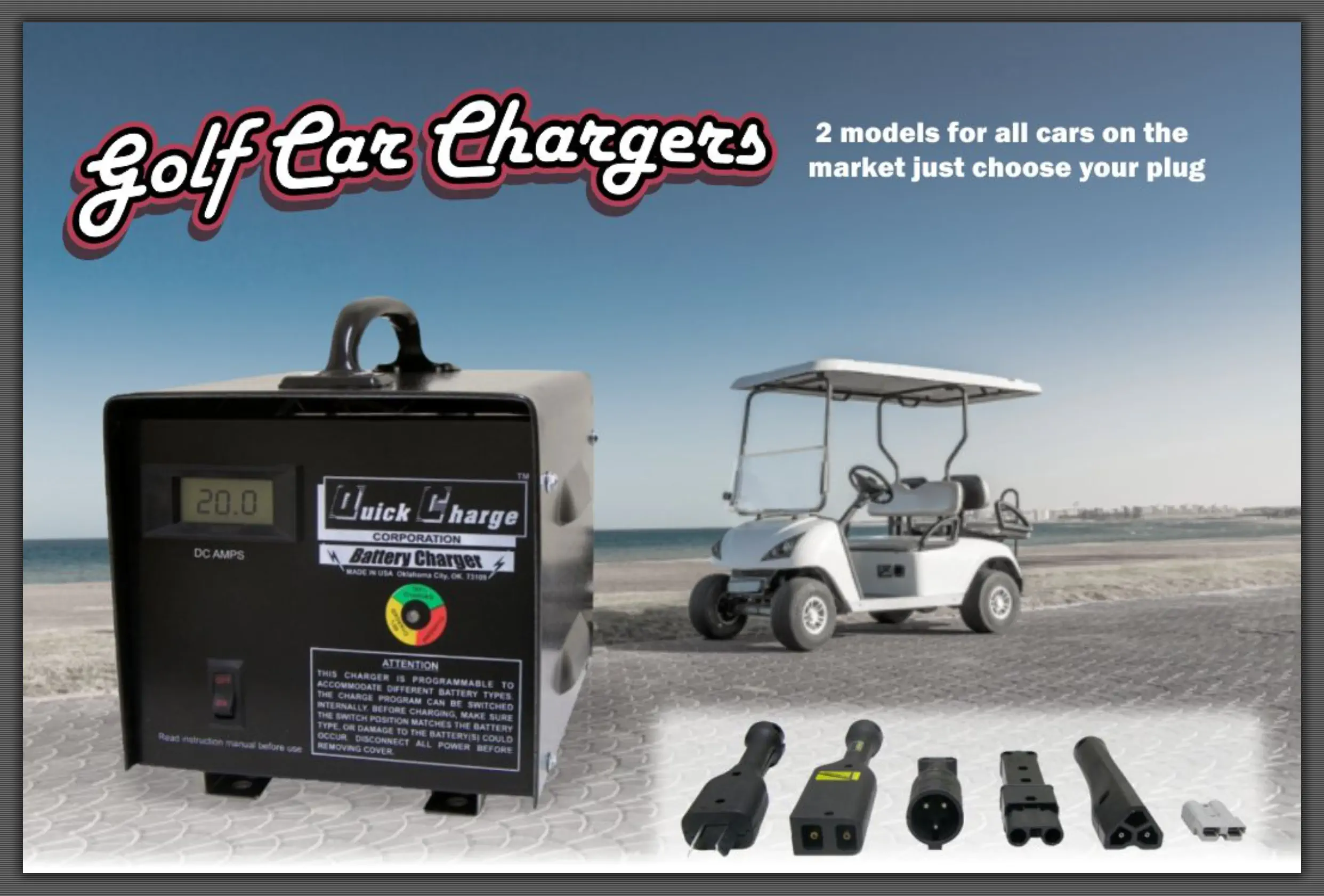 Golf car chargers